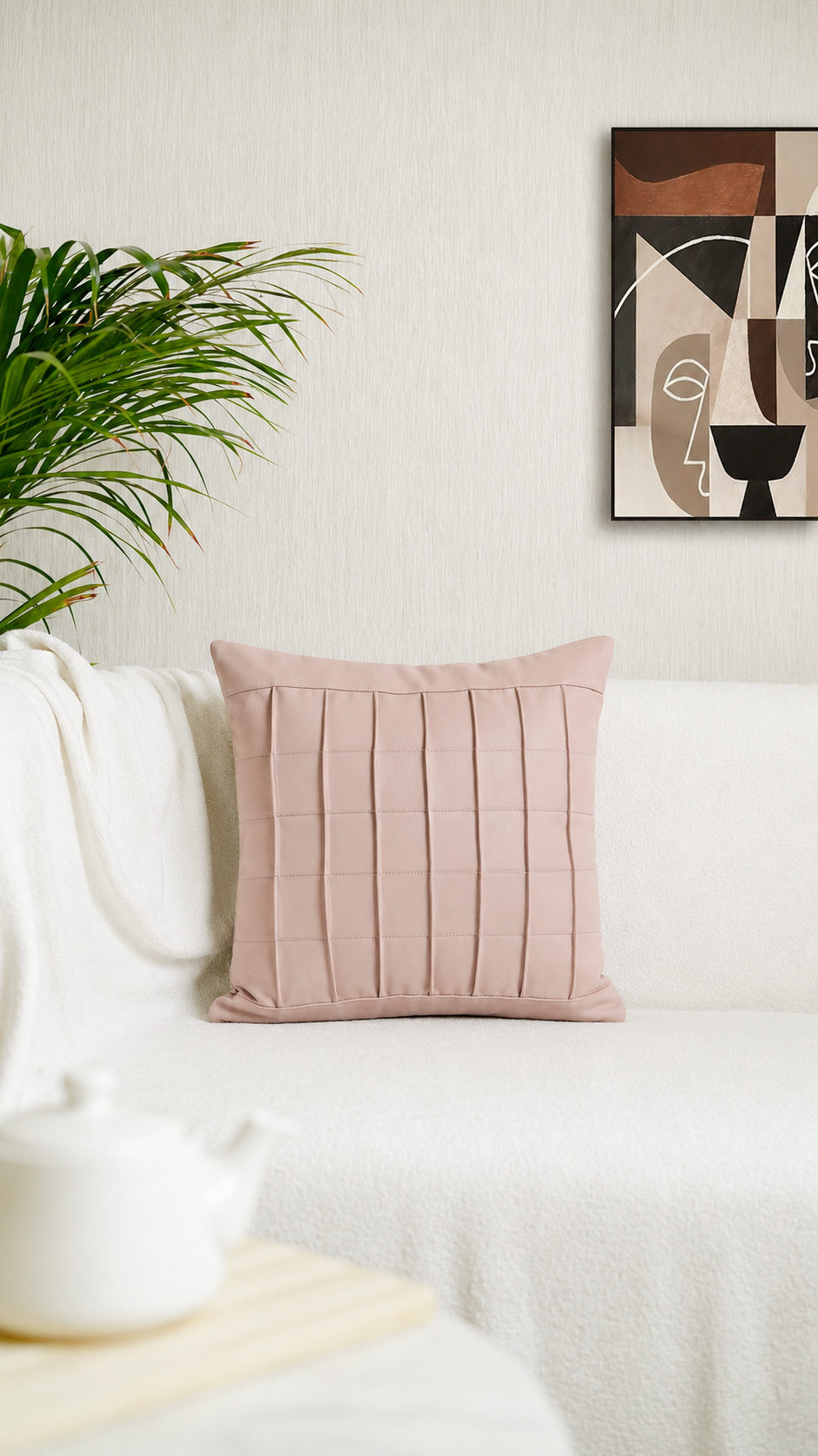 Decor N More “Urban Texture Collection” –Luxe Pintex Cushion Cover