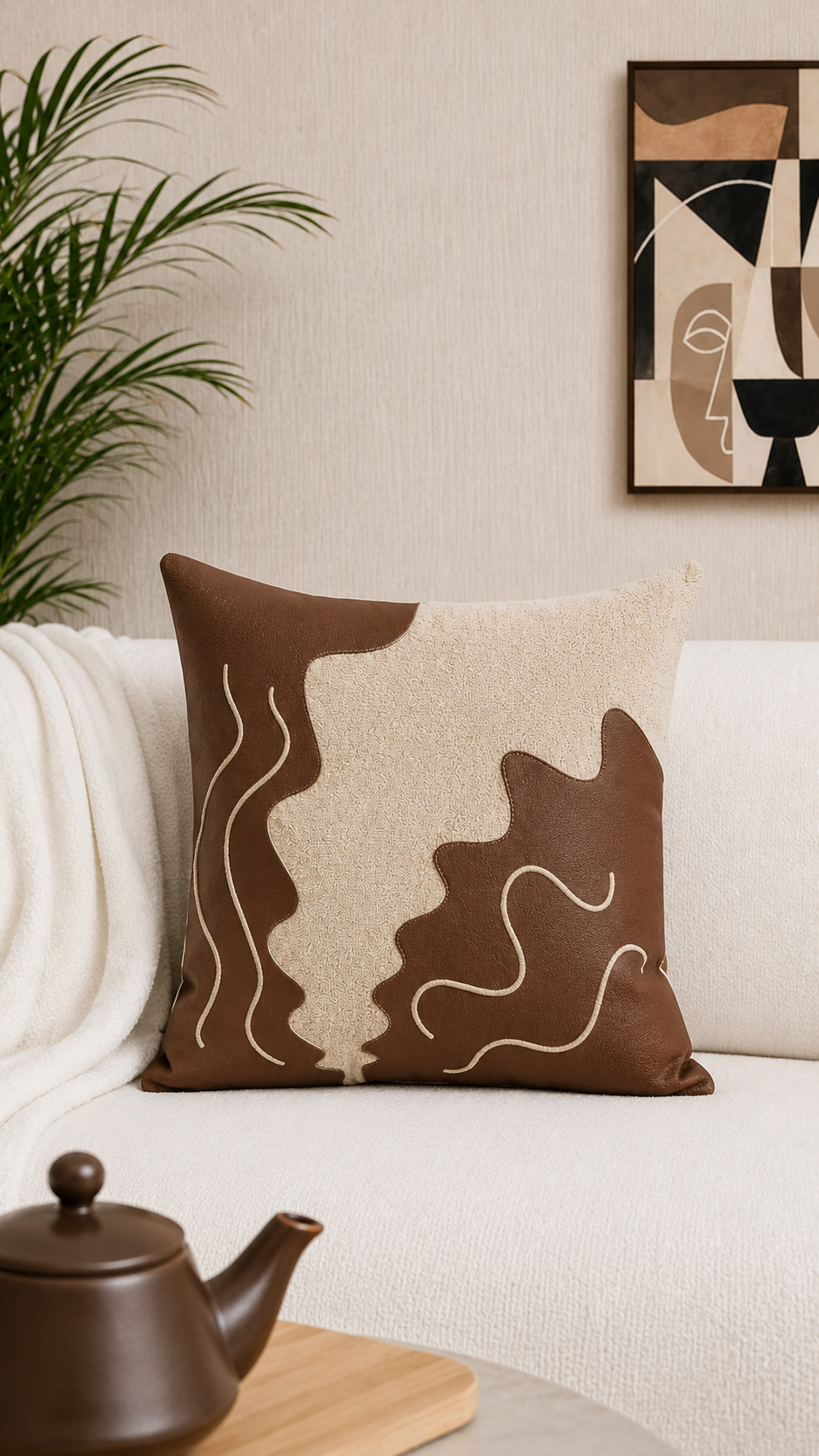 Decor N More “Modern Geometry Collection” – MIDDLE BARREL CUSHION COVER