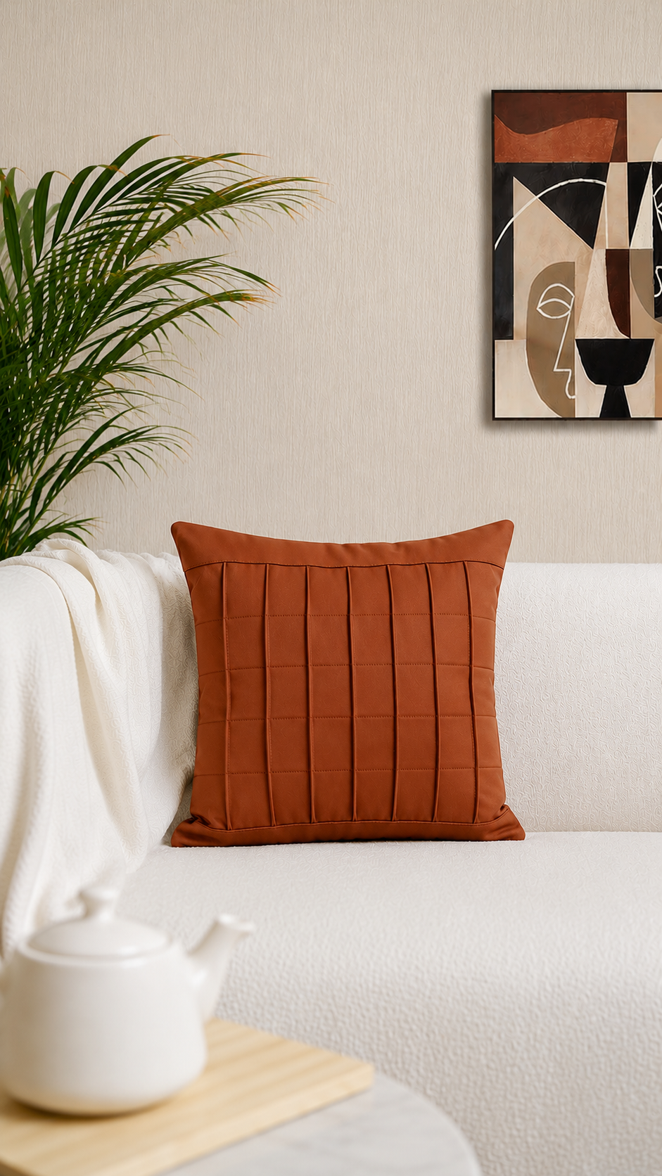 Decor N More “Urban Texture Collection” –Luxe Pintex Cushion Cover