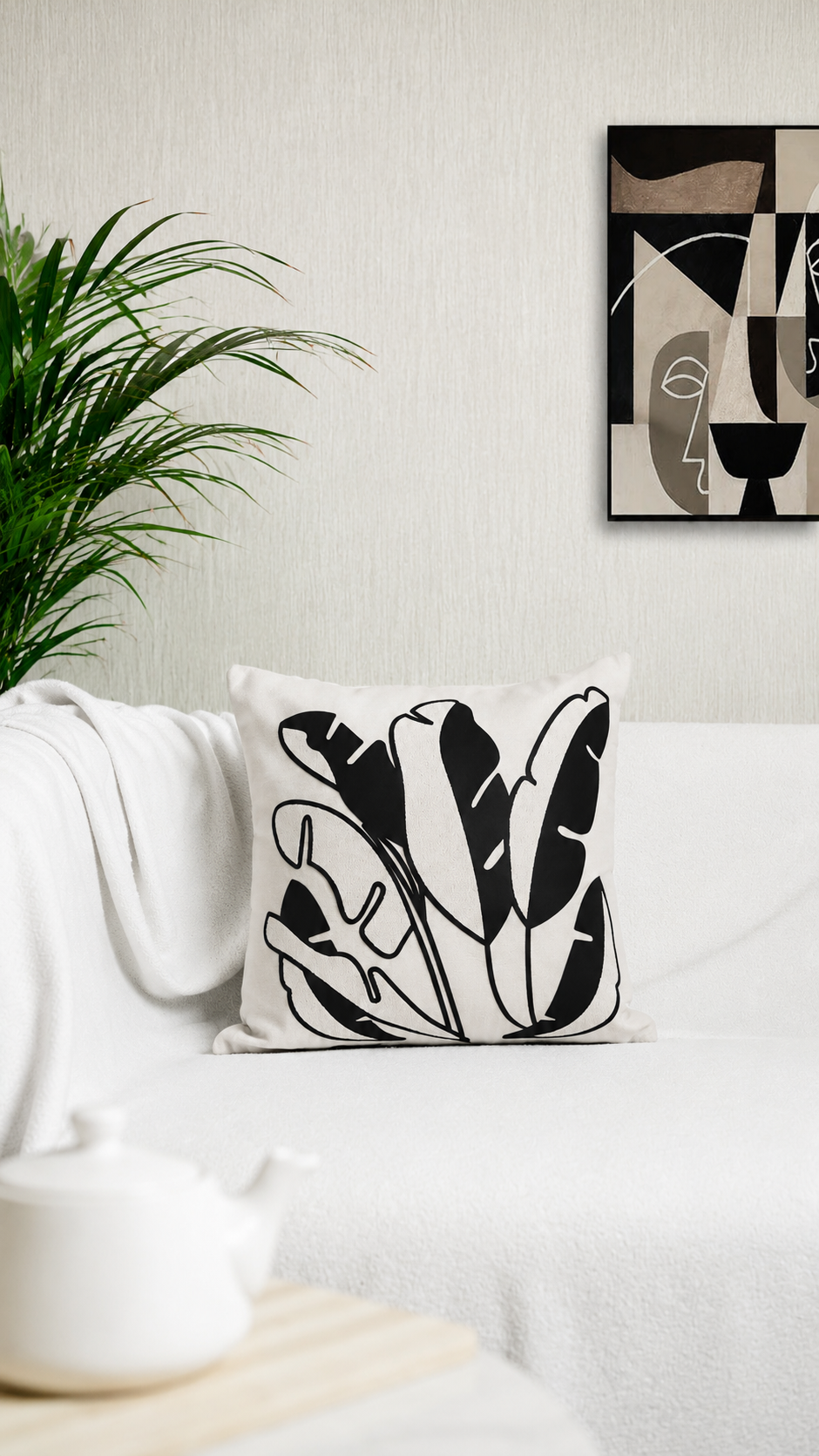 Decor N More “Earthy Leaves Cushion Cover