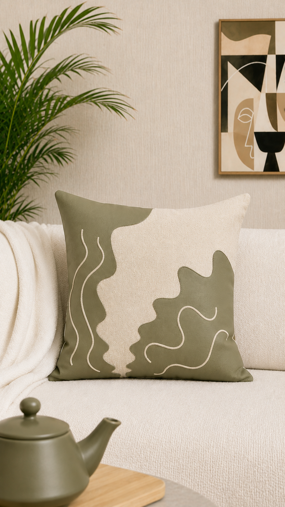Decor N More “Modern Geometry Collection” – MIDDLE BARREL CUSHION COVER