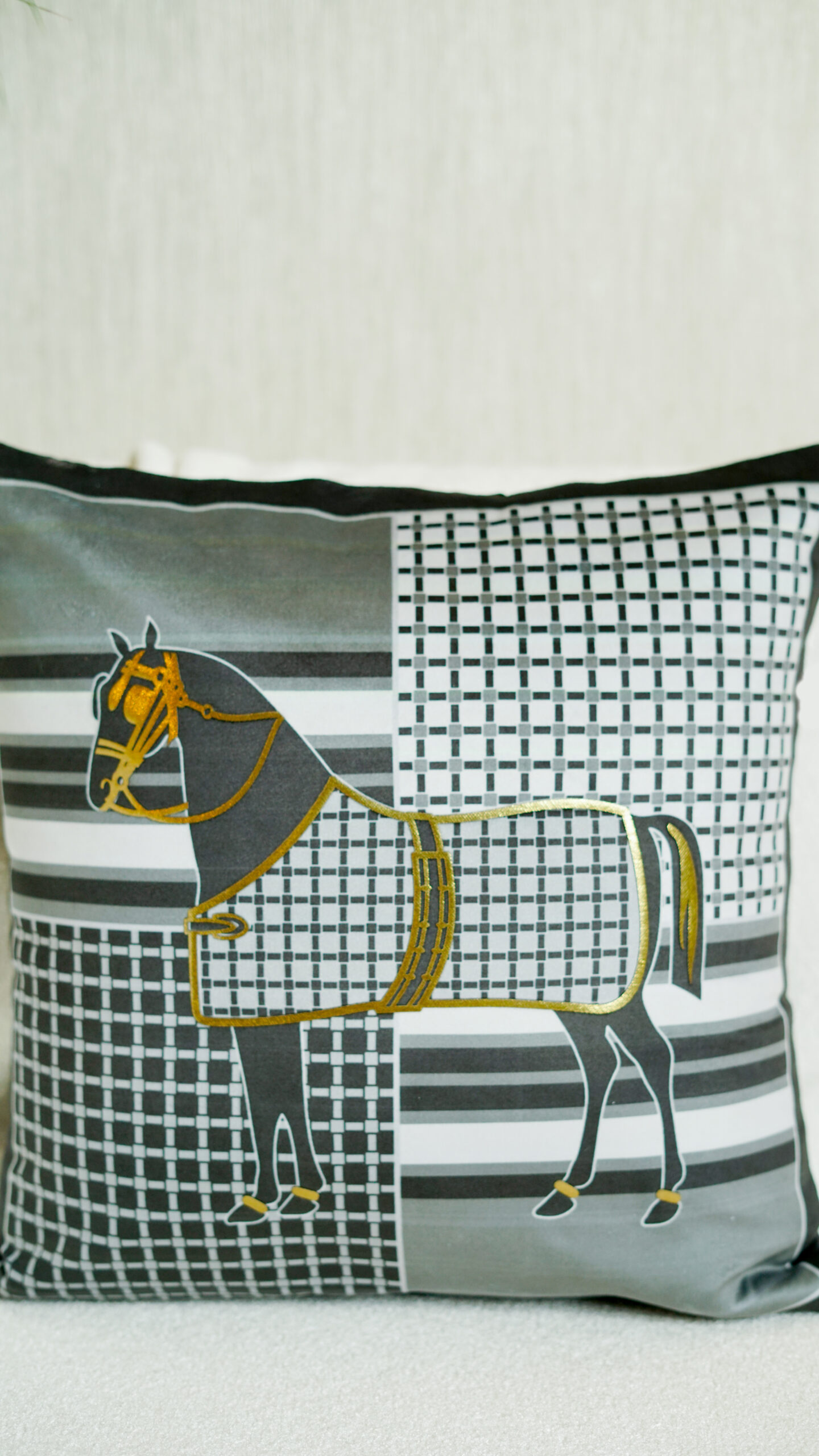 Decor N More “Regal Heritage Collection” – Royal Stallion Cushion Cover