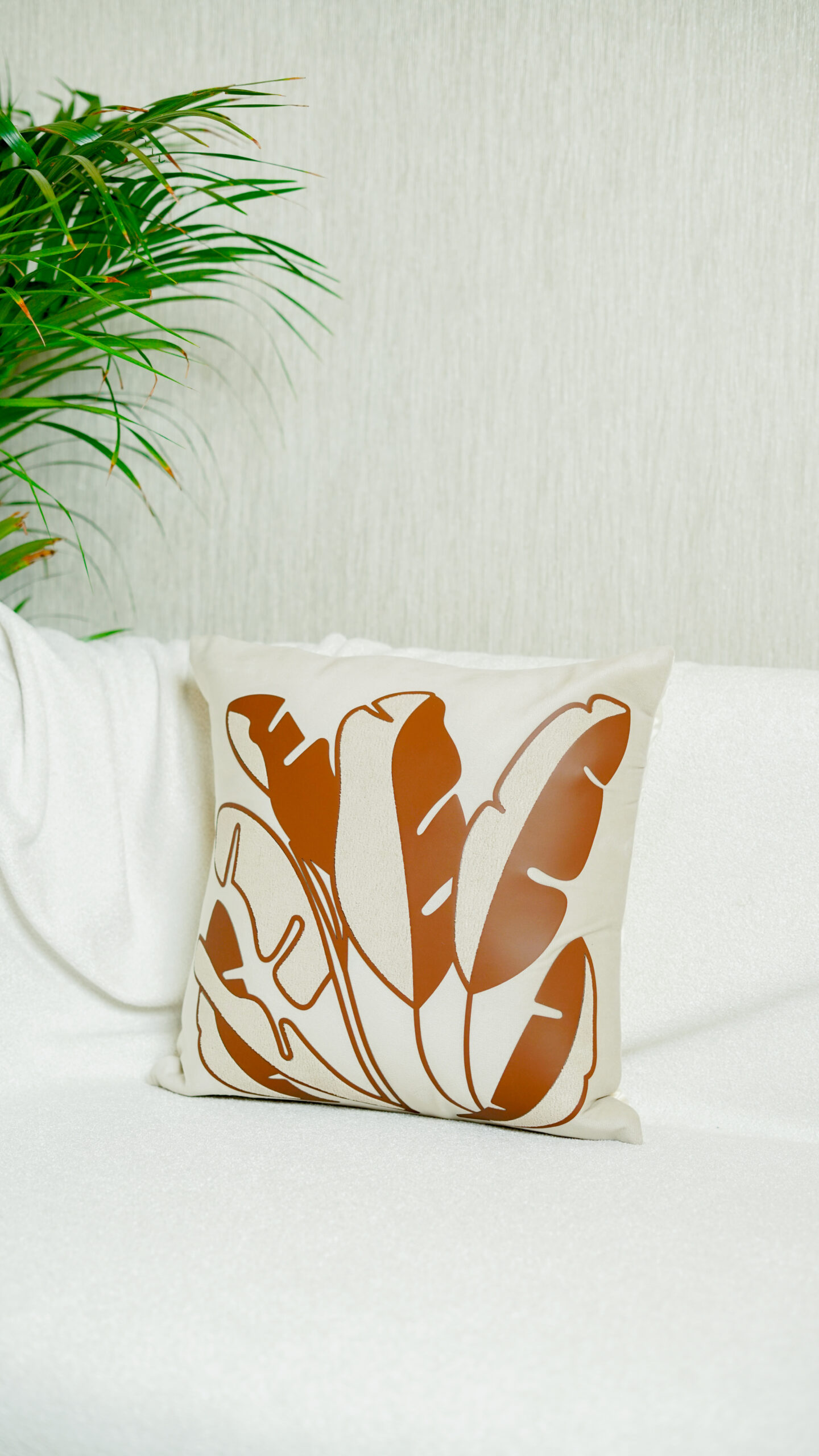 Decor N More “Earthy Leaves Cushion Cover