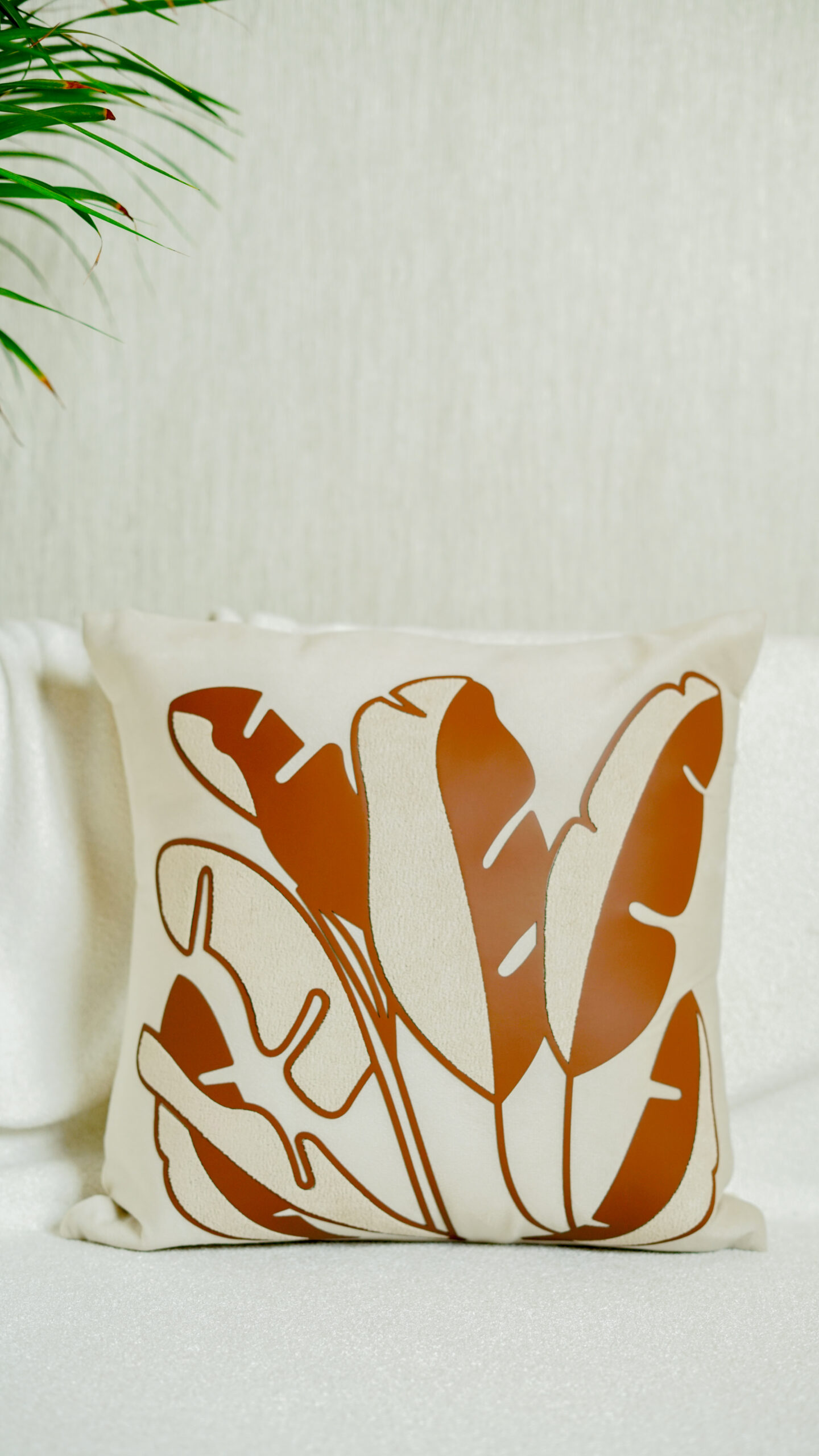 Decor N More “Earthy Leaves Cushion Cover