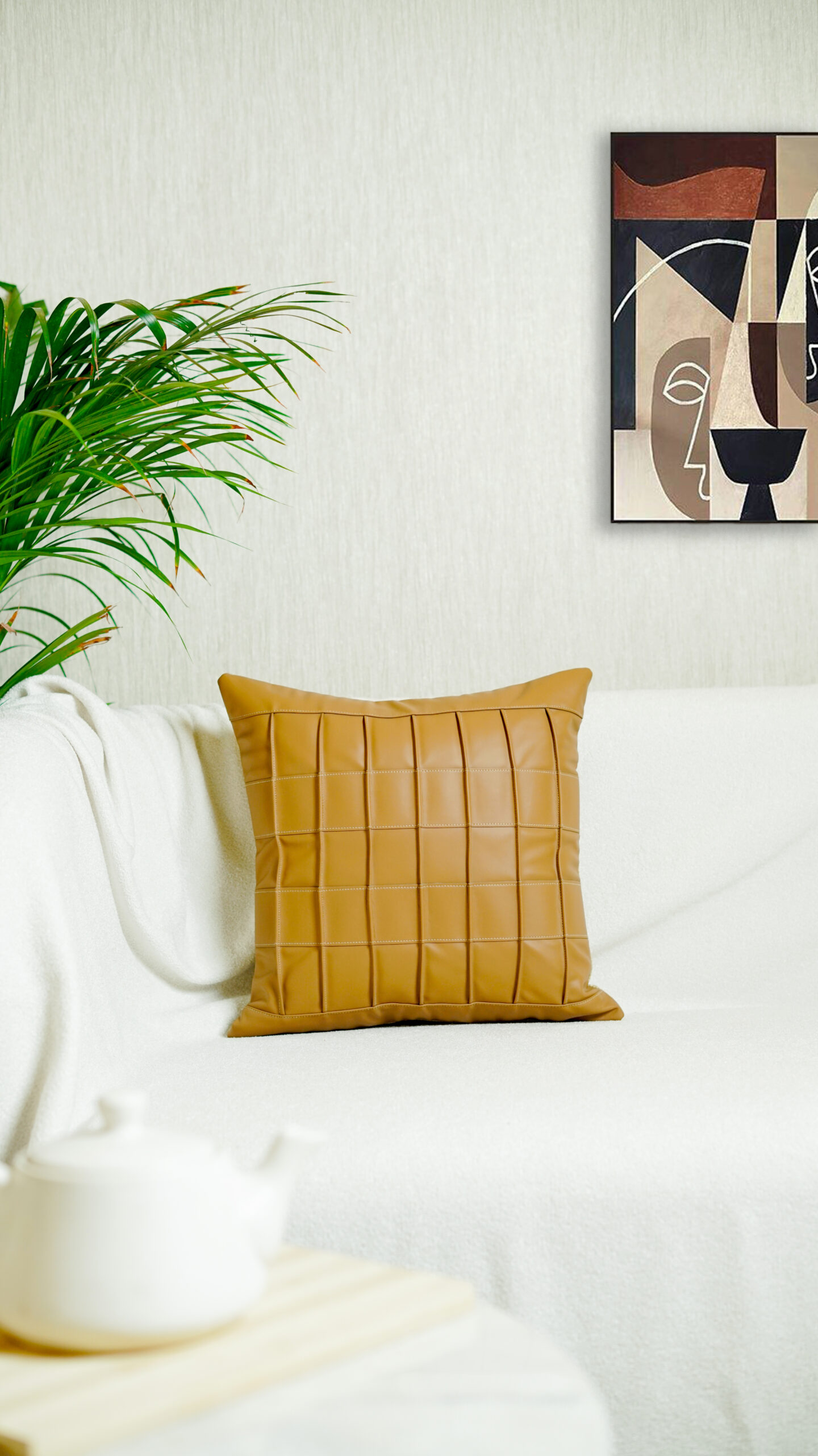 Decor N More “Urban Texture Collection” –Luxe Pintex Cushion Cover