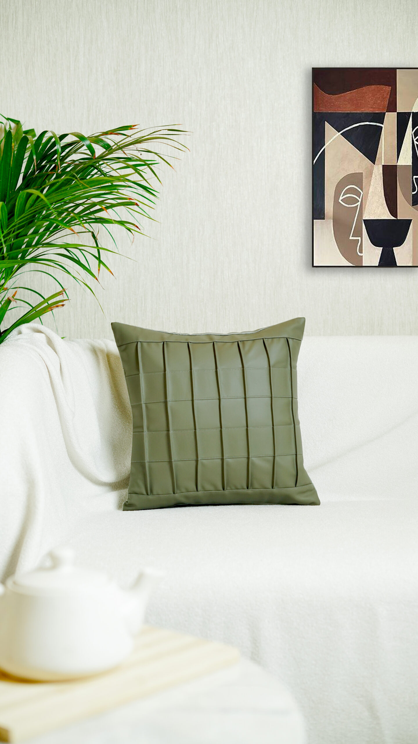 Decor N More “Urban Texture Collection” –Luxe Pintex Cushion Cover