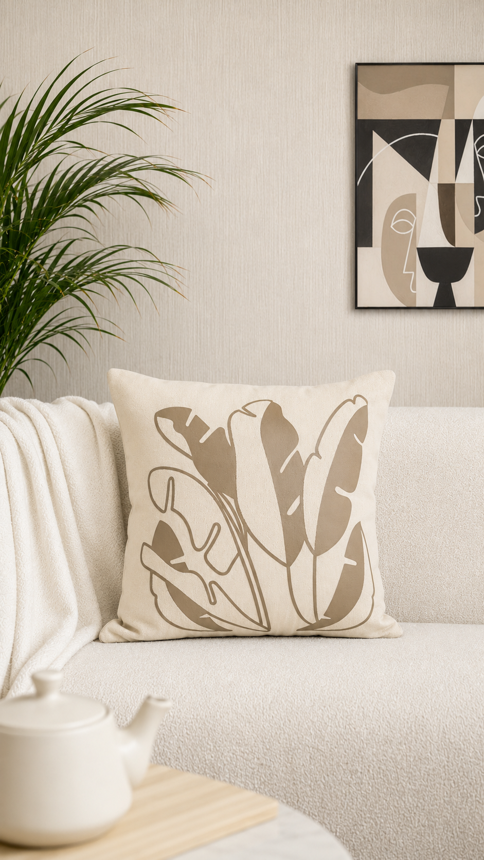 Decor N More “Earthy Leaves Cushion Cover